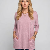 Oversized Tuniek met Lange Mouwen en Comfortabele Pasvorm