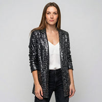 Glitter Blazer voor Feestelijke en Glamour Look