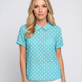Luchtige Bloemen Blouse met Korte Mouwen
