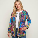 Bohemian Patchwork Jas met Kleurrijk Design