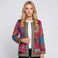 Bohemian Patchwork Jas met Kleurrijk Design