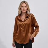 Elegante Blouse met V-hals en Soepele Pasvorm