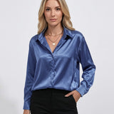 Elegante Blouse met V-hals en Soepele Pasvorm