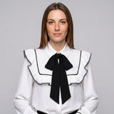 Elegante Tweed Jurk met Strik en Klassieke Stijl