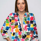 Artistieke Blouse met Bloemenprint en Losse Pasvorm