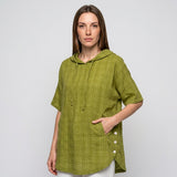 Losvallende Tuniek Top met Korte Mouwen