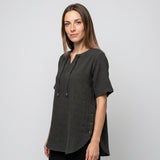 Losvallende Tuniek Top met Korte Mouwen