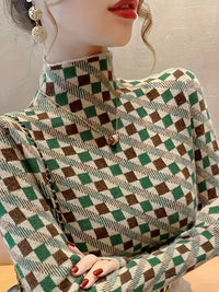 Capri | Trendy Coltrui met Geometrisch Motief