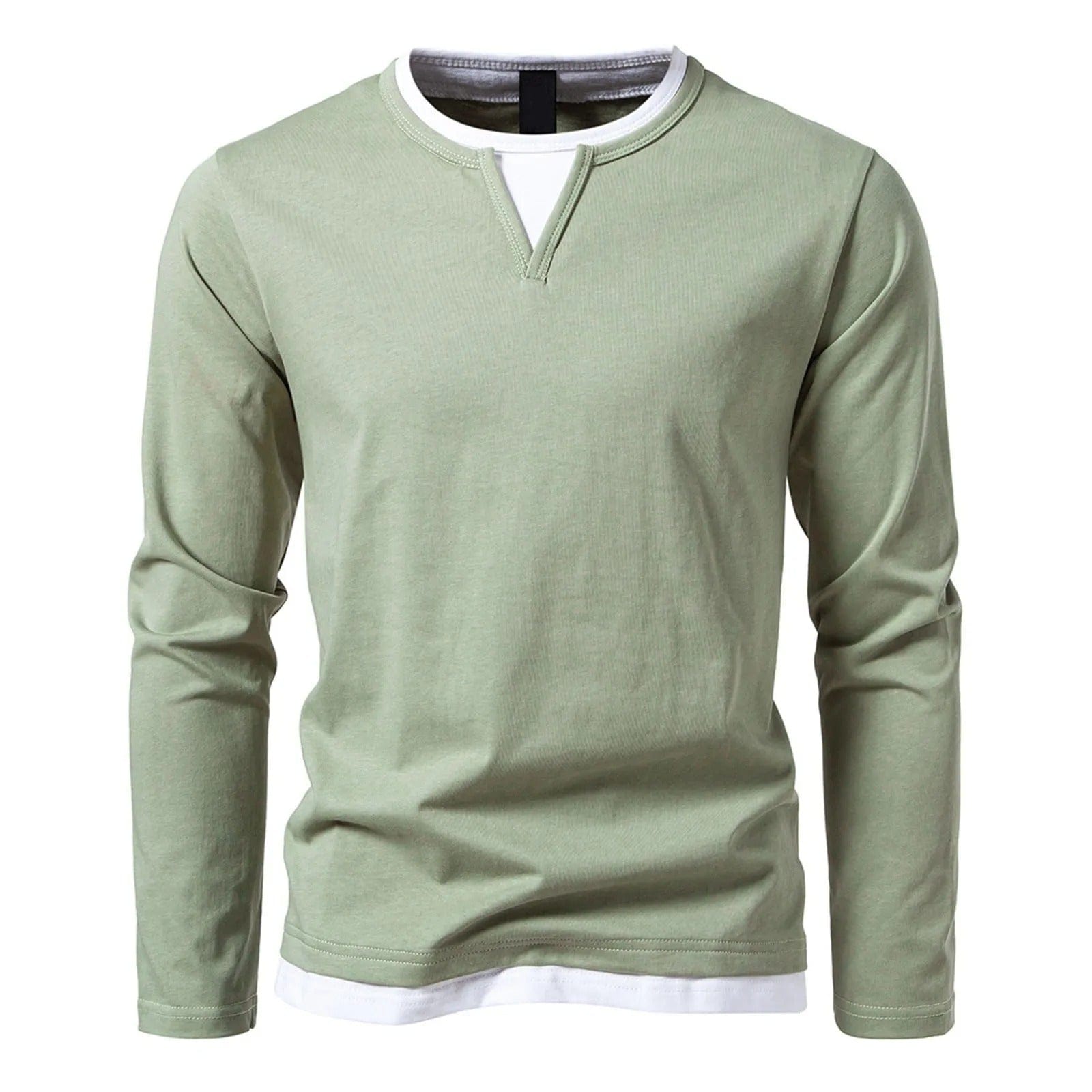 Coen™  Casual Heren Longsleeve met V-Hals