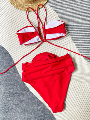 ROBINE | Bikini Met Halternek En Bloemdetail
