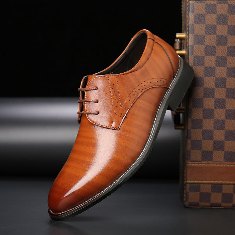 Gideon™ Elegante Heren Leren Derby Schoenen
