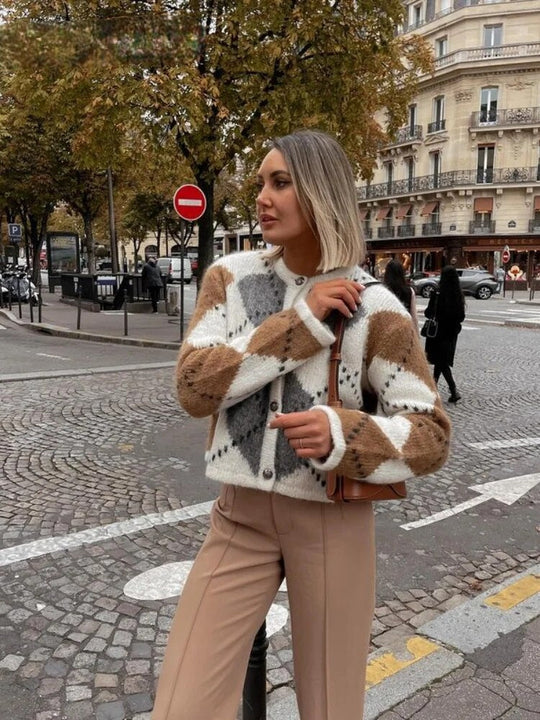 Geblokte™ Gebreide Cardigan | Trendy en Comfortabel | Relaxte Pasvorm