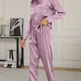 Amber-Louise™ Luxe Satijnen Dames Pyjama Set