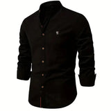 Heren Overhemd Slim Fit Knopen Casual Elegant