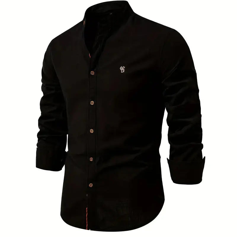 Heren Overhemd Slim Fit Knopen Casual Elegant