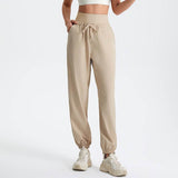 Sportieve dames joggingbroek hoge taille – comfortabel met zakken