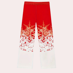 Jolien™ Heren Broek met Sneeuwvlokprint
