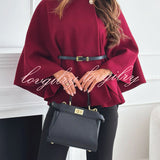 Gemma™ Elegante Cape-Stijl Top voor Dames