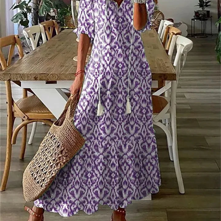 Elina™ Elegante Bohemian Maxi Jurk