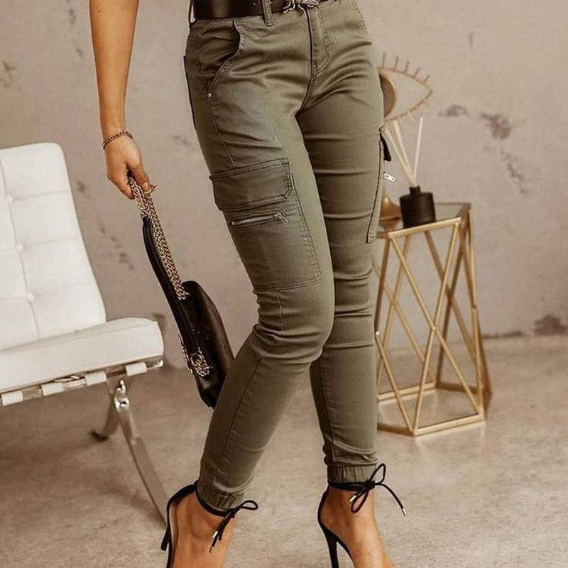 Dames Cargo Jeans – Trendy Spijkerbroek met Steekzakken & Comfortabele Pasvorm