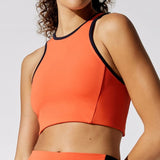 Nova | Oranje Racerback Sport-BH met Contrastdetail