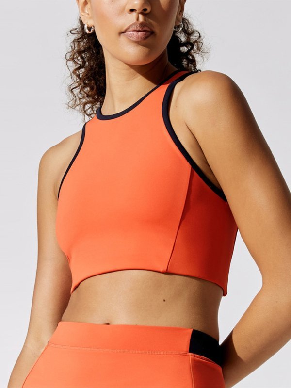 Nova | Oranje Racerback Sport-BH met Contrastdetail