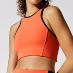 Nova | Oranje Racerback Sport-BH met Contrastdetail