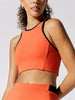 Nova | Oranje Racerback Sport-BH met Contrastdetail