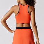 Nova | Oranje Racerback Sport-BH met Contrastdetail
