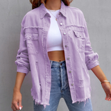 Isaura™ Dames Oversized Spijkerjack