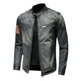 Joost™ Heren Bikerjack met Vintage Wassing