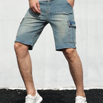 Giel™ Heren Denim Cargo Shorts