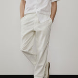 Heren-Casualbroek met Koord – Minimalistische Look in Meerdere Kleuren