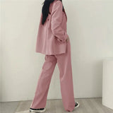 Athena | Effen Blazer- en Rechte Pantalon Set voor Dames