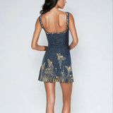 Celestia Mini Dress – Betoverende Cocktailjurk met Kralen & Pailletten