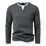 Coen™  Casual Heren Longsleeve met V-Hals