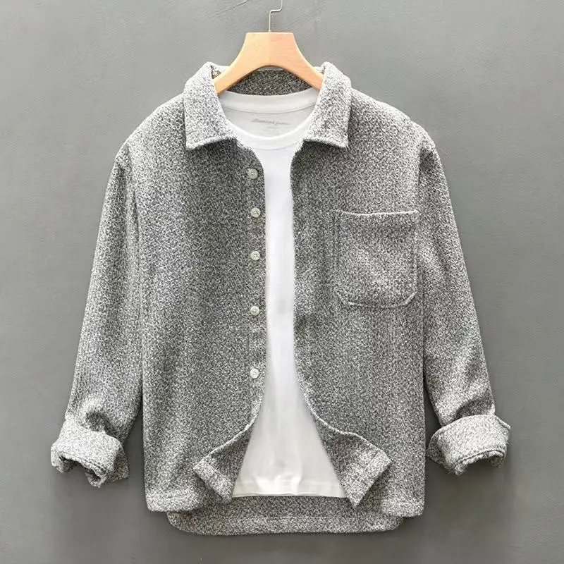 Heren Overshirt met Structuur en Knoopsluiting