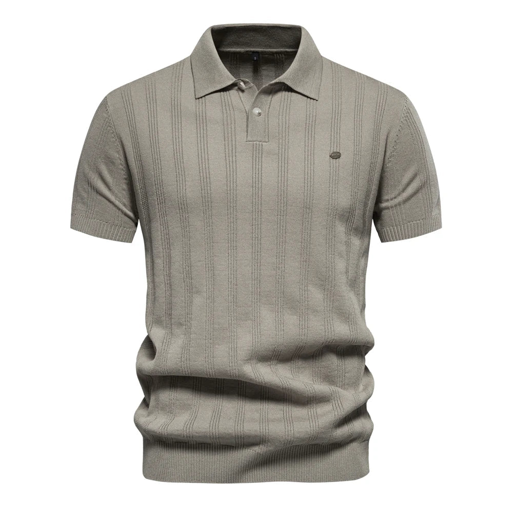 Benles | Stijlvol Gestreept Poloshirt Gebreid