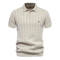 Benles | Stijlvol Gestreept Poloshirt Gebreid