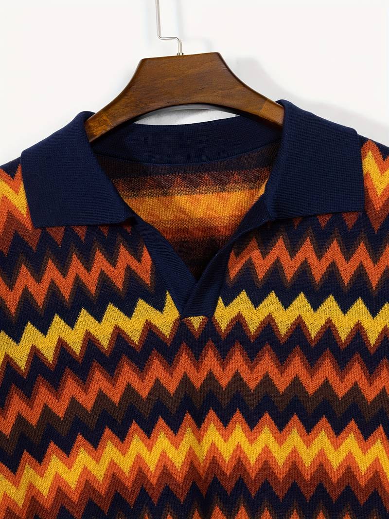 Retro-Trui met Zigzagpatroon