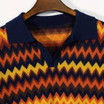Retro-Trui met Zigzagpatroon