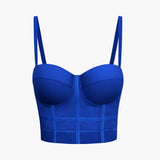 Ida | Figuuraccentuerende Bustier-top met Beugelcups en Transparante Mesh-Structuur
