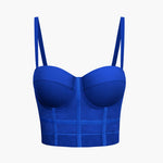 Ida | Figuuraccentuerende Bustier-top met Beugelcups en Transparante Mesh-Structuur