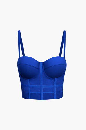 Ida | Figuuraccentuerende Bustier-top met Beugelcups en Transparante Mesh-Structuur