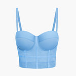 Ida | Figuuraccentuerende Bustier-top met Beugelcups en Transparante Mesh-Structuur