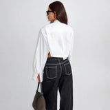 Gekorte Damesblouse – Modern, Minimalistisch & Modieus Geaccentueerd