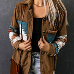Casual Jas met Print | Boho Stijl | Zachte Pasvorm