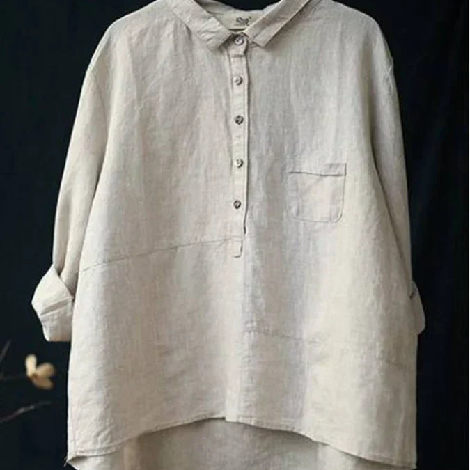 Keira™ Casual Linnen Blouse voor Dames