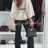 Gemma™ Elegante Cape-Stijl Top voor Dames