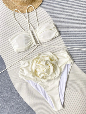 ROBINE | Bikini Met Halternek En Bloemdetail